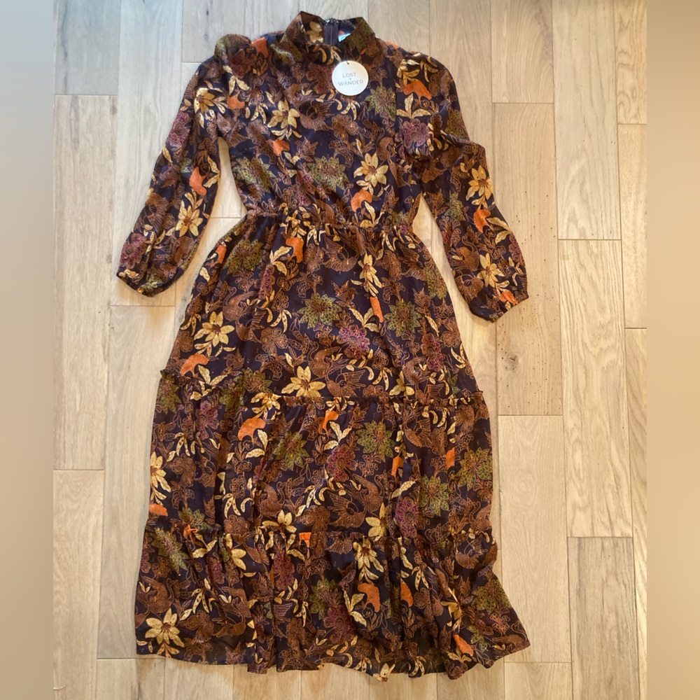 Lost + Wander Fall Floral Dress